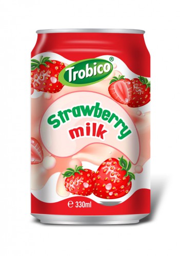 10 Trobico Strawberry milk alu can 330ml